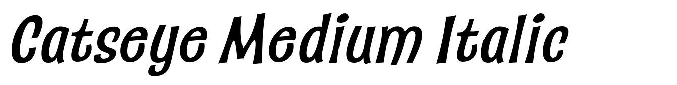 Catseye Medium Italic